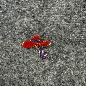 Red Hat Society Lapel Pin Jewelry Brooch Vintage Lapel Sparkle Flower Cute